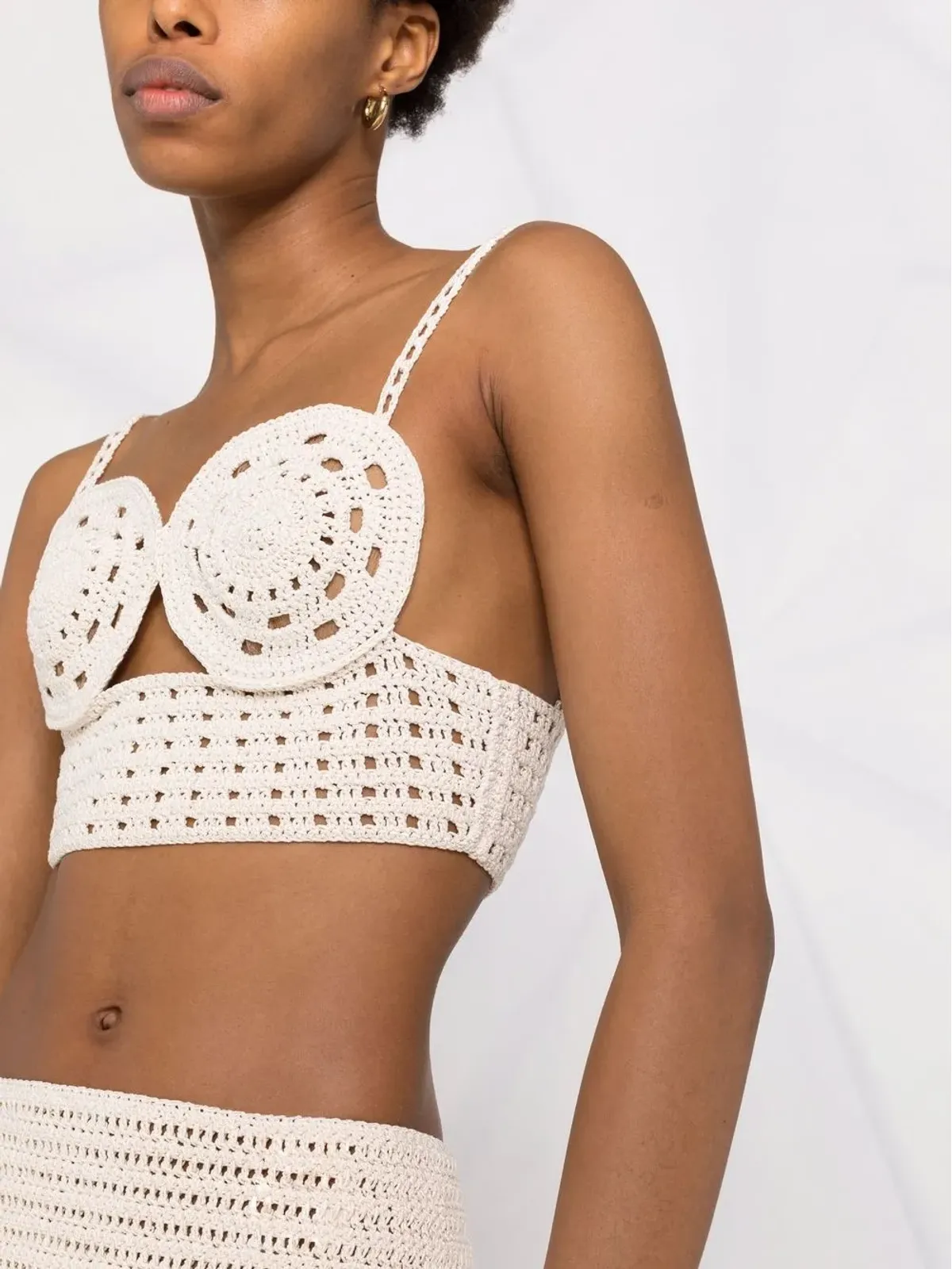 Magda Butrym ニットクロップトップ - 画像3