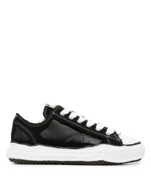 Maison MIHARA YASUHIRO Peterson ロー distressed キャンバススニーカー - サムネイル1