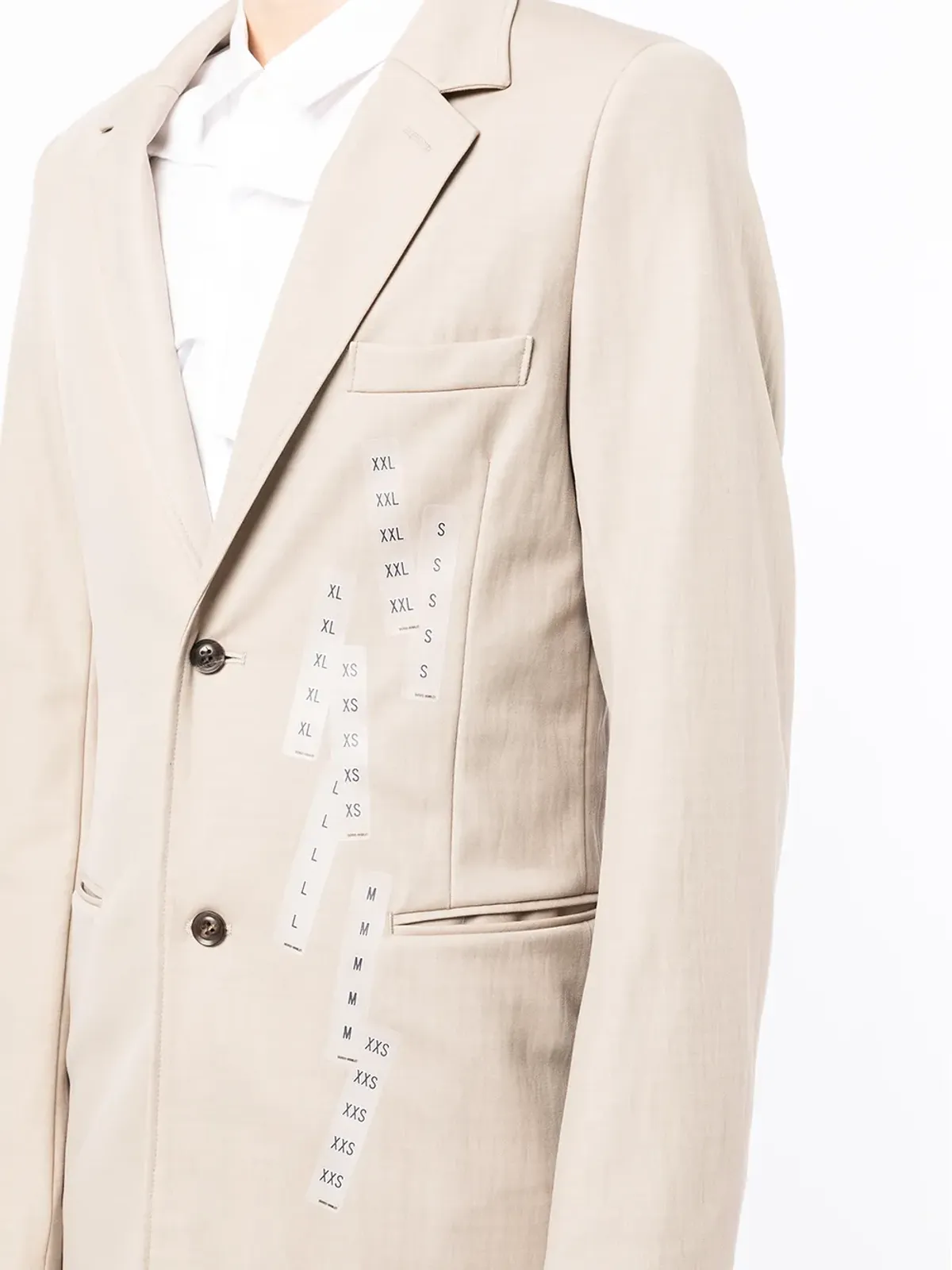 Doublet テープディテール・シングルブレストブレザー - 画像5