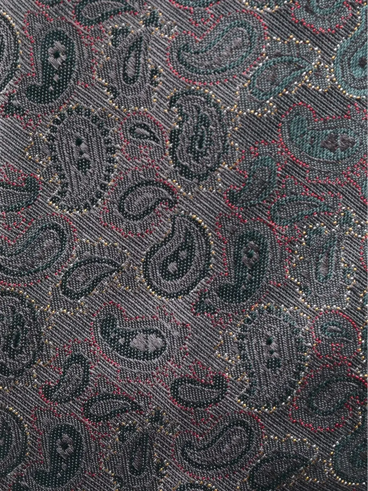 Versace Pre-Owned 1970年代ペイズリープリント絹タイ - ブルー - 画像2