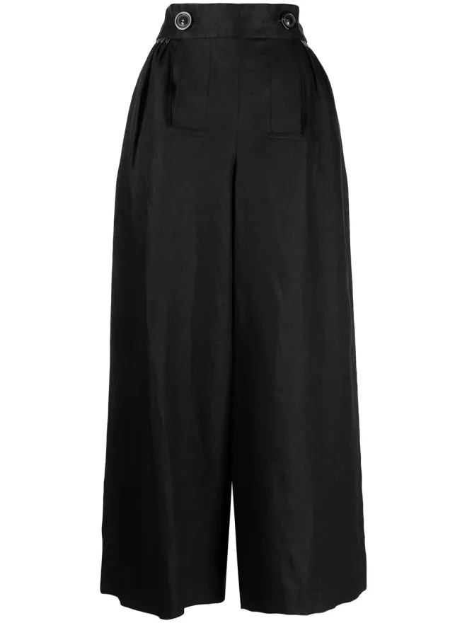 Maison Margiela Maison Margiela ボタン留めウエスト クロップドパンツの商品画像