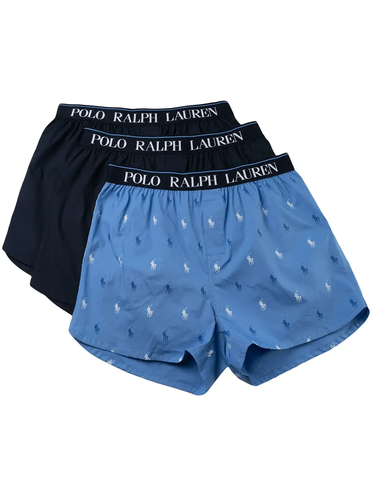 Polo Ralph Lauren ロゴ入りウエストバンド ボクサーショーツ 3枚セット - 画像1