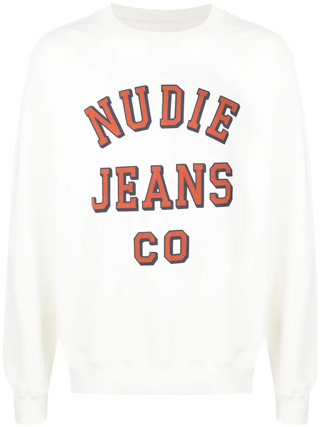 Nudie Jeans Nudie Jeans ロゴプリント クルーネック スウェットシャツの商品画像