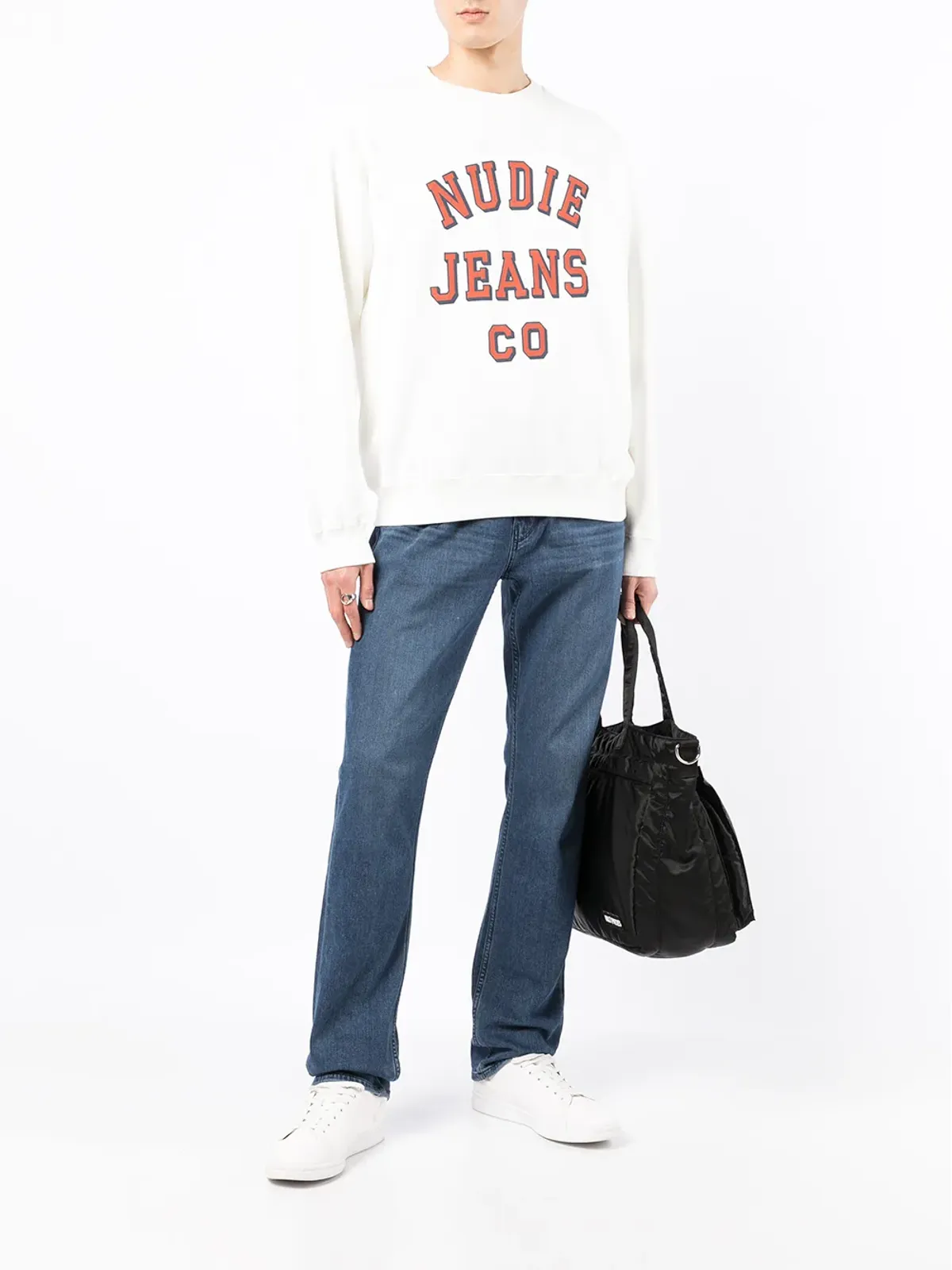 Nudie Jeans ロゴプリント クルーネック スウェットシャツ - 画像2