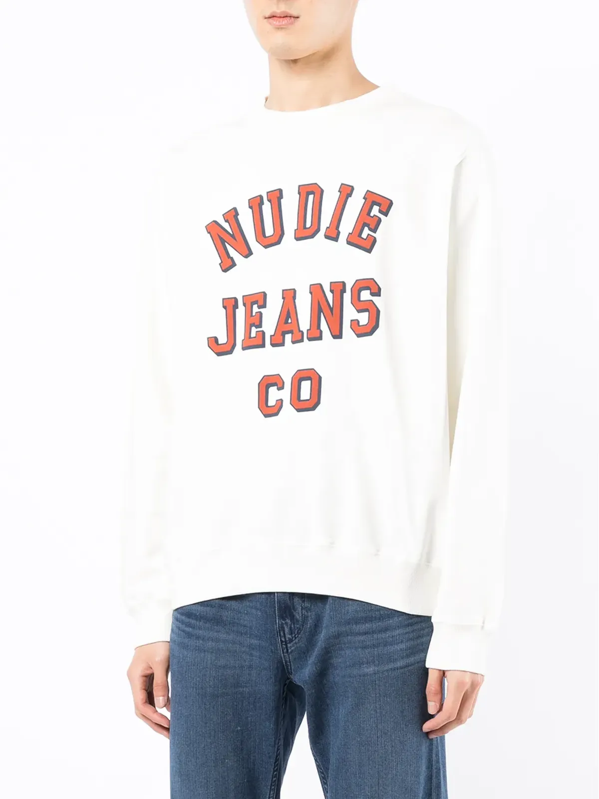 Nudie Jeans ロゴプリント クルーネック スウェットシャツ - 画像3