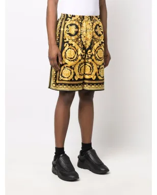 Versace バーコロプリント シルクショーツ - サムネイル3