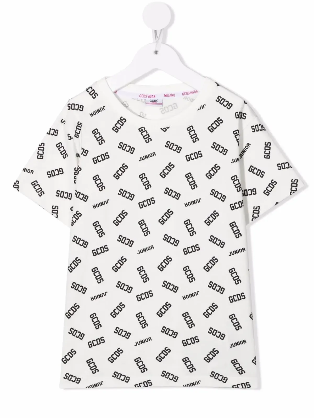 Gcds Kids コットン ロゴプリント Tシャツ - ホワイト - 画像1