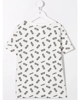 Gcds Kids コットン ロゴプリント Tシャツ - ホワイト - サムネイル2