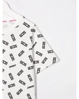 Gcds Kids コットン ロゴプリント Tシャツ - ホワイト - サムネイル3