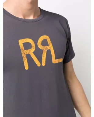 Ralph Lauren RRL ロゴプリント 半袖Tシャツ ブルー - サムネイル5