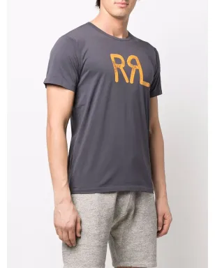 Ralph Lauren RRL ロゴプリント 半袖Tシャツ ブルー - サムネイル3