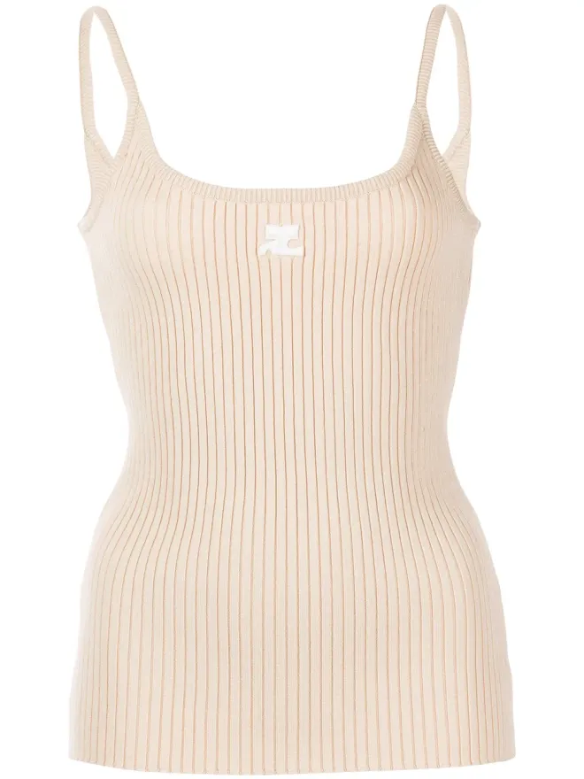 Courrèges Courrèges リブニットコットン タンクトップの商品画像