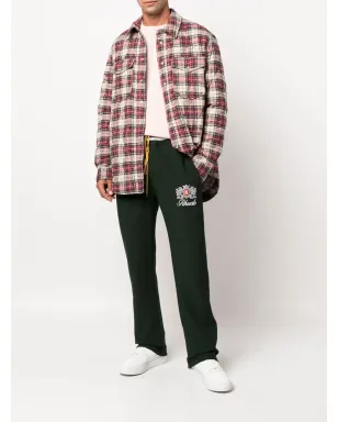 RHUDE 刺繍入りグリーントラックパンツ - サムネイル2
