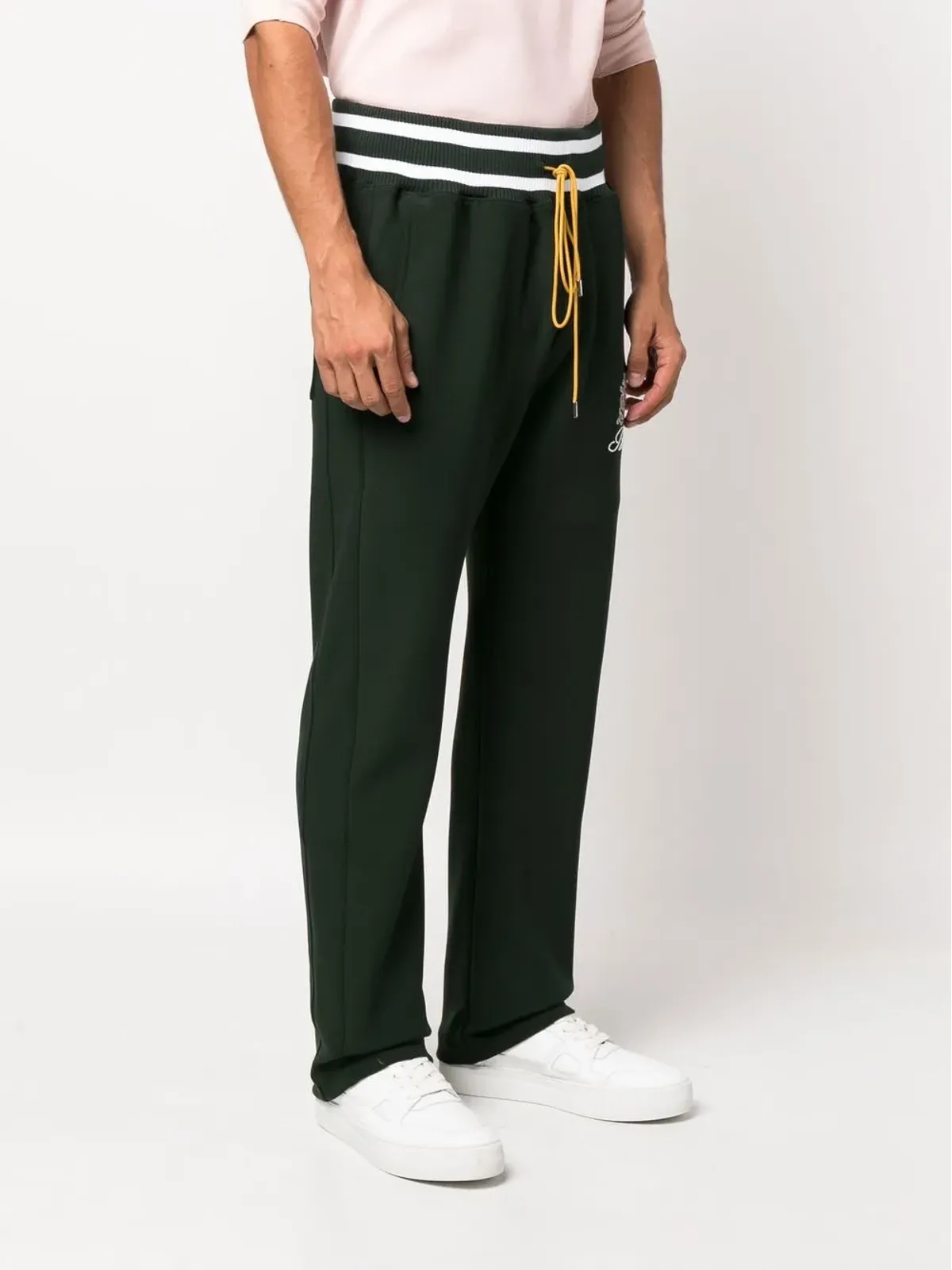 RHUDE 刺繍入りグリーントラックパンツ - 画像3