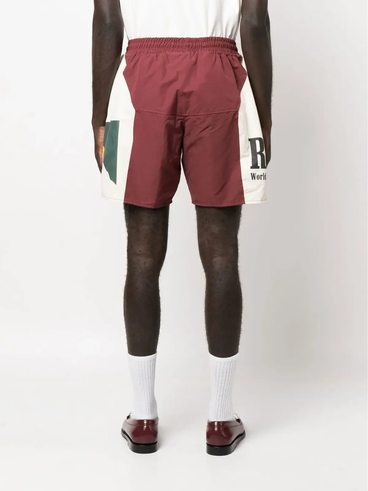 RHUDE ロゴプリント ドローストリング ショーツ - 画像3