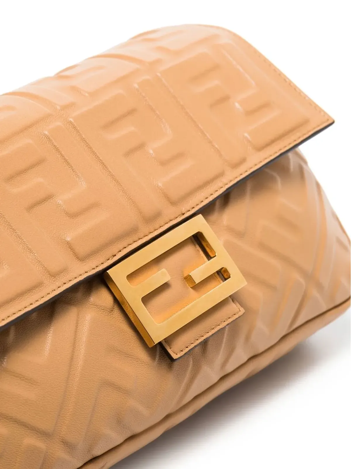 FENDI ロゴエンボス バゲット型ショルダーバッグ - ニュートラル - 画像5