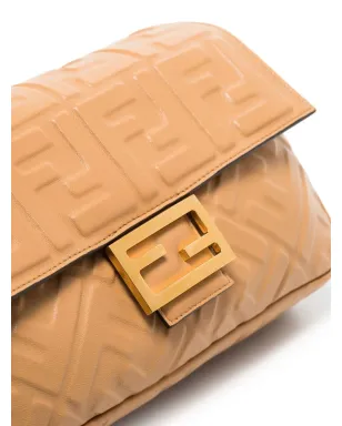 FENDI ロゴエンボス バゲット型ショルダーバッグ - ニュートラル - サムネイル5