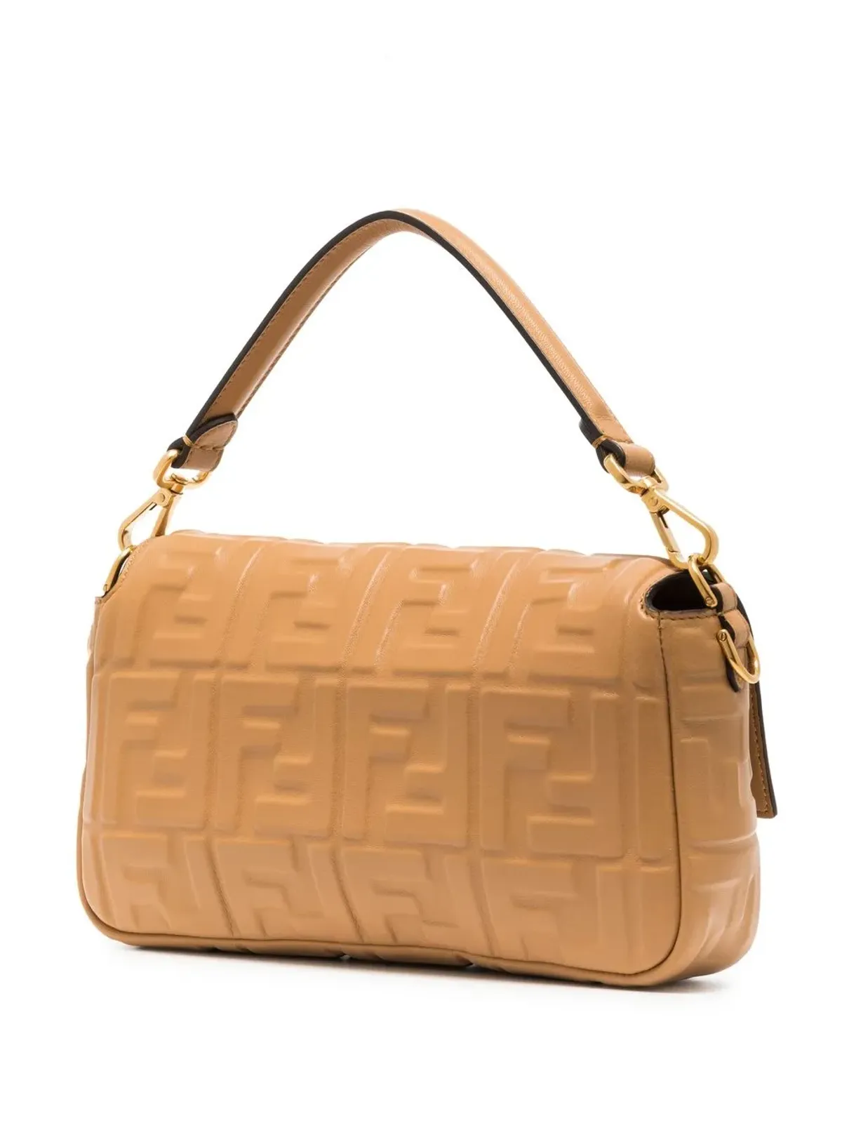 FENDI ロゴエンボス バゲット型ショルダーバッグ - ニュートラル - 画像3