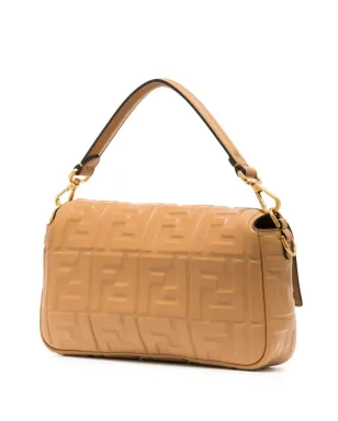 FENDI ロゴエンボス バゲット型ショルダーバッグ - ニュートラル - サムネイル3
