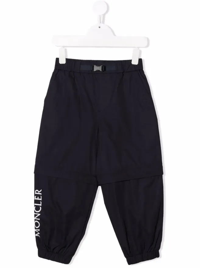 Moncler Enfant Moncler Enfant ロゴプリント レイヤード風パンツの商品画像