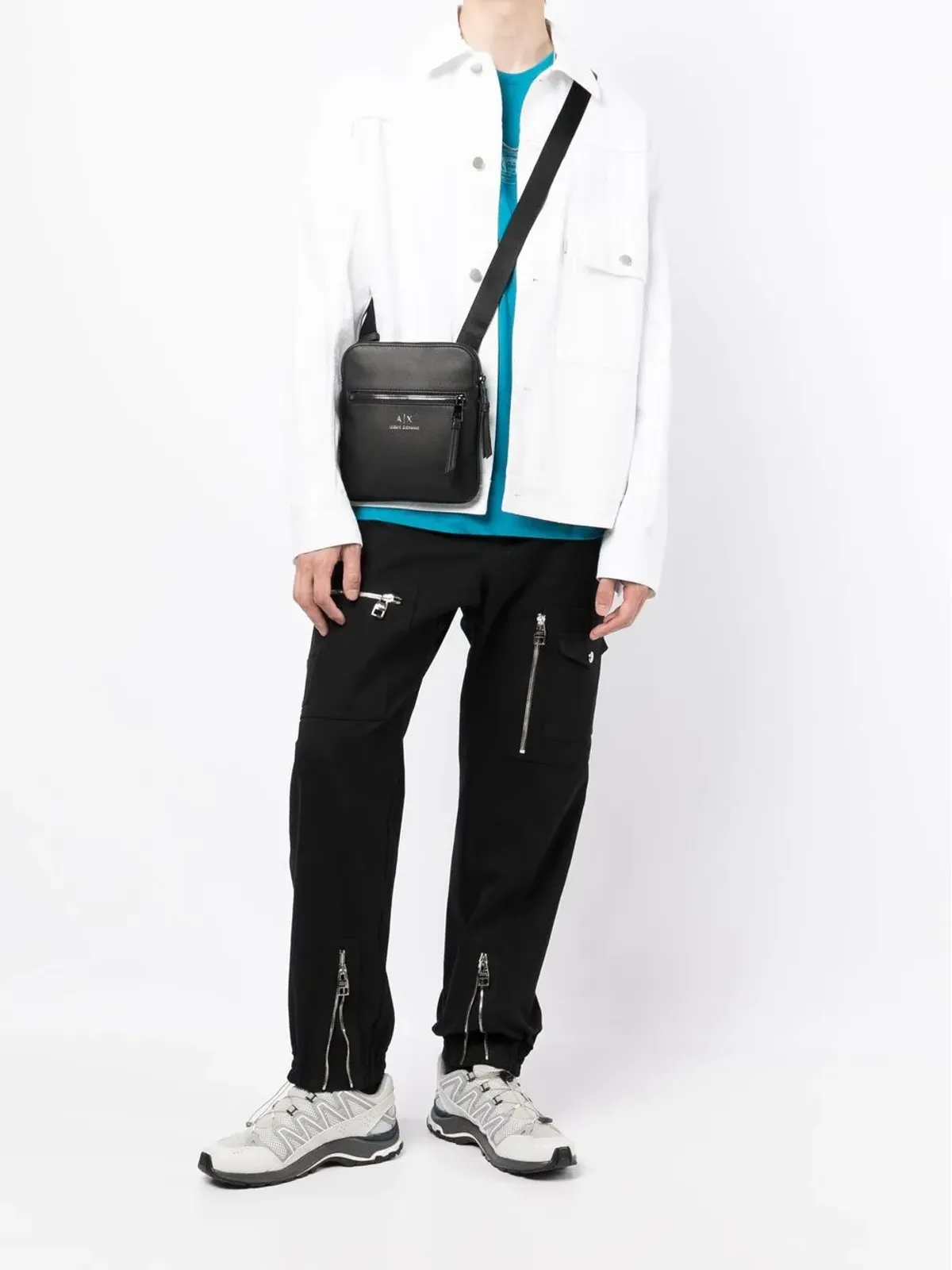 Armani Exchange AX Man メッセンジャーバッグ ブラック - 画像2