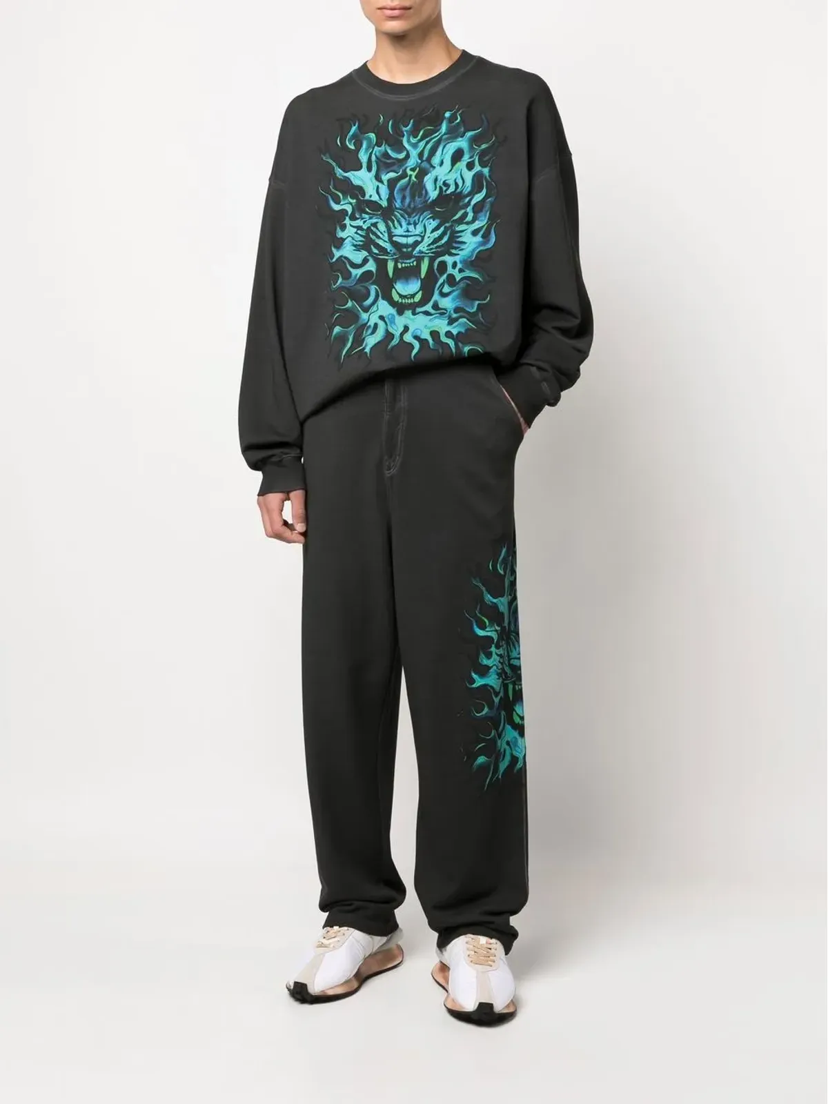 Roberto Cavalli グラフィックプリント ストレートパンツ - 画像2
