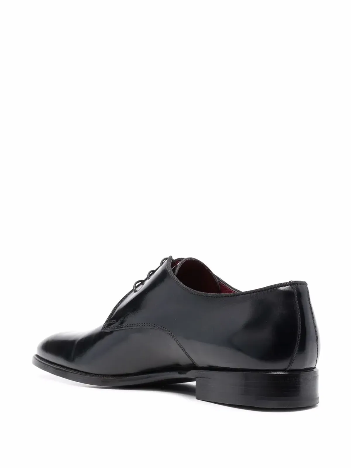 Corneliani レザー ダービーシューズ ブラック - 画像3