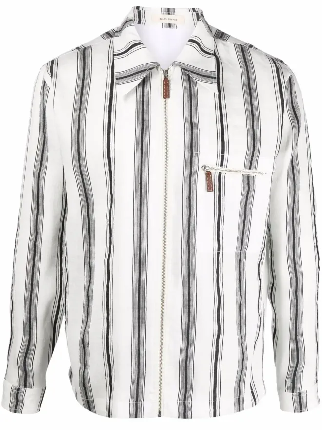 Wales Bonner Wales Bonner stripe-print shirtの商品画像