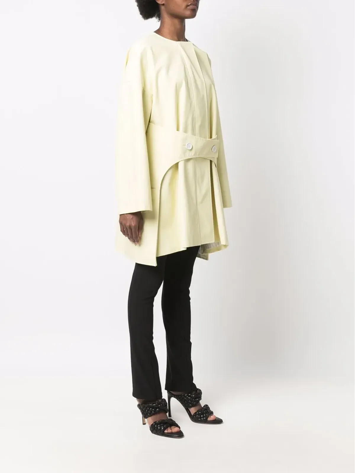 Nina Ricci ボタン留めシングルブレストコート - Yellow - 画像3