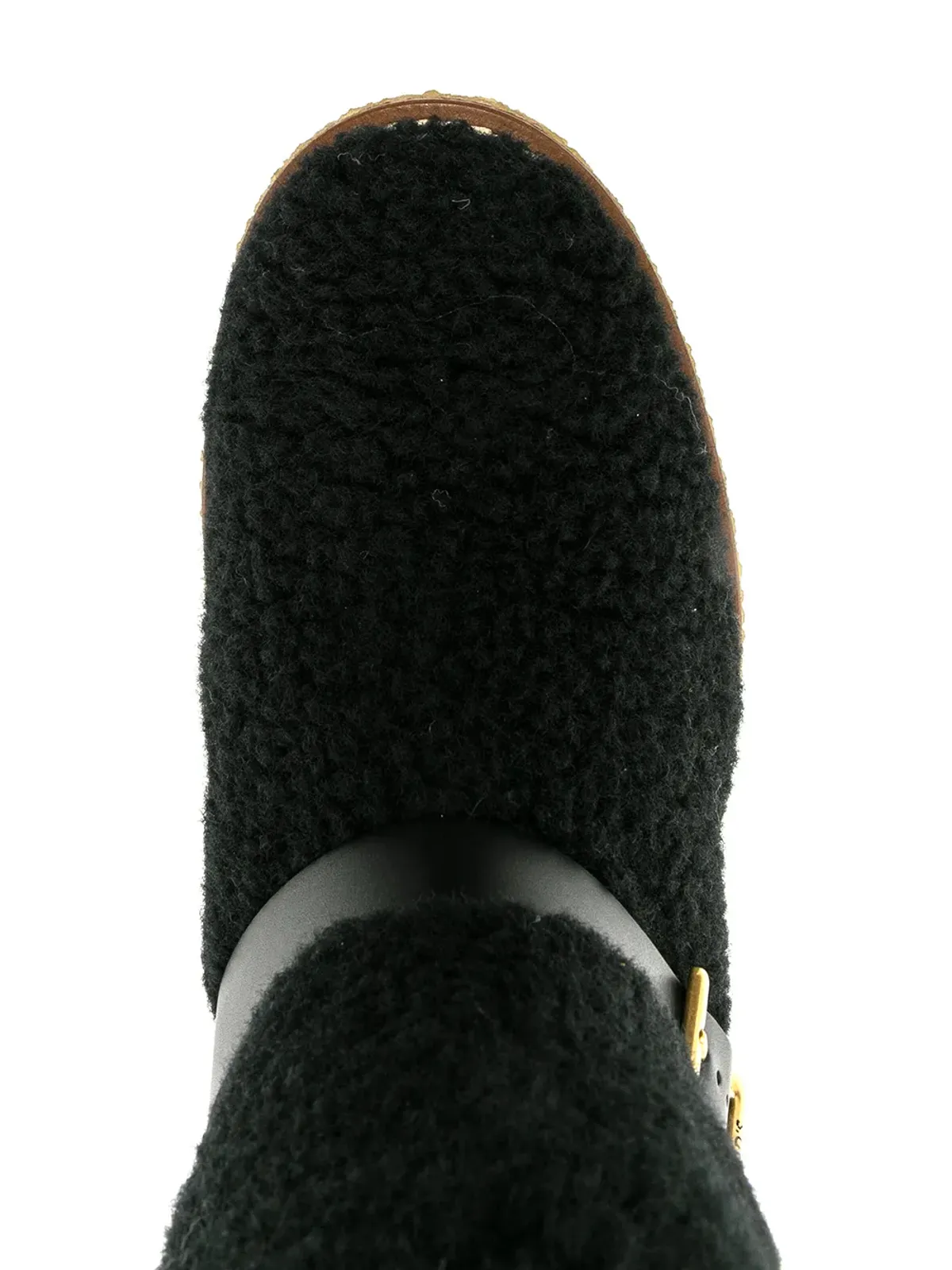 Tod's プラットフォーム シアリング アンクルブーツ ブラック - 画像4