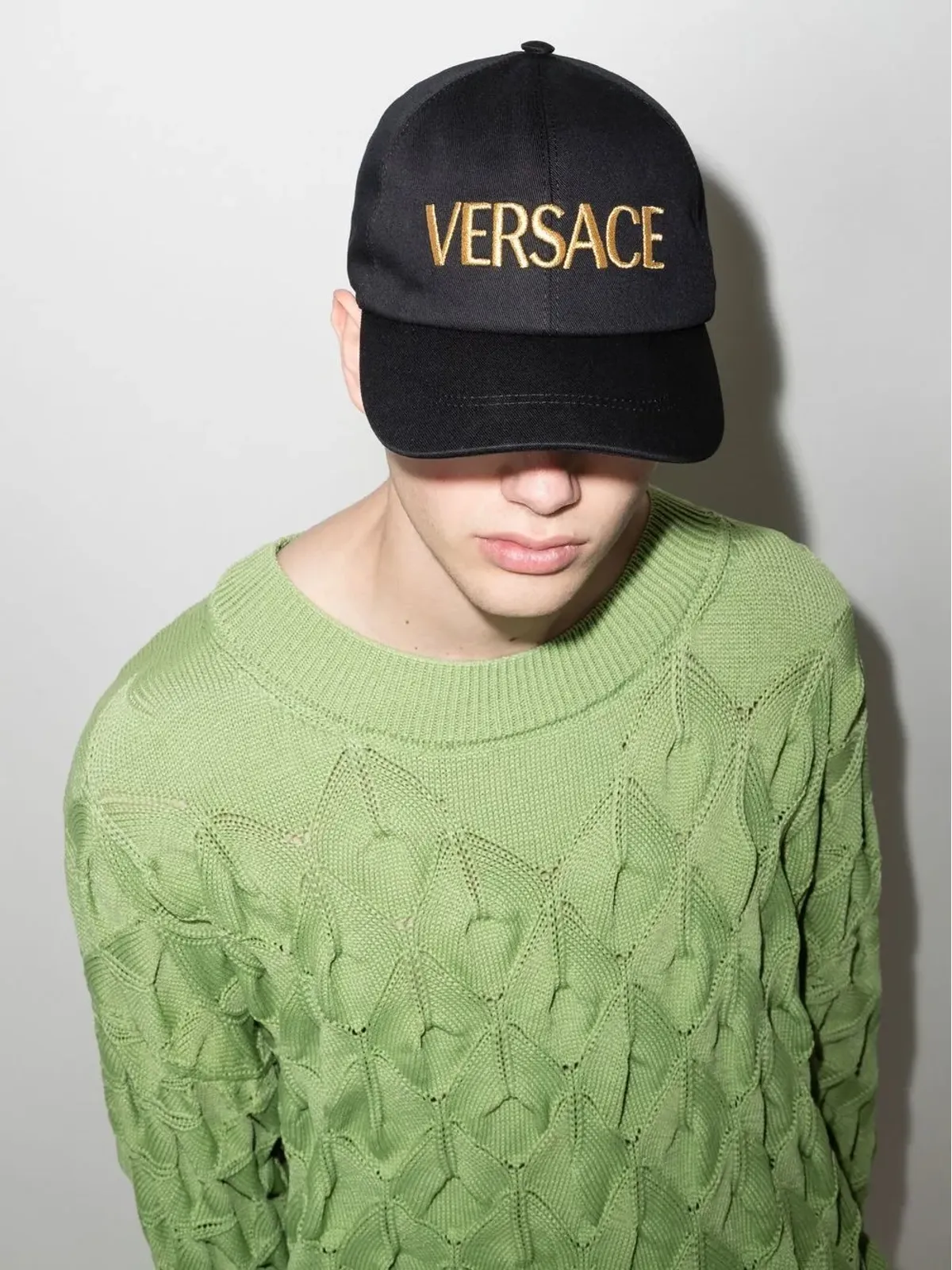 Versace 刺繍ロゴ コットンキャップ - 画像2
