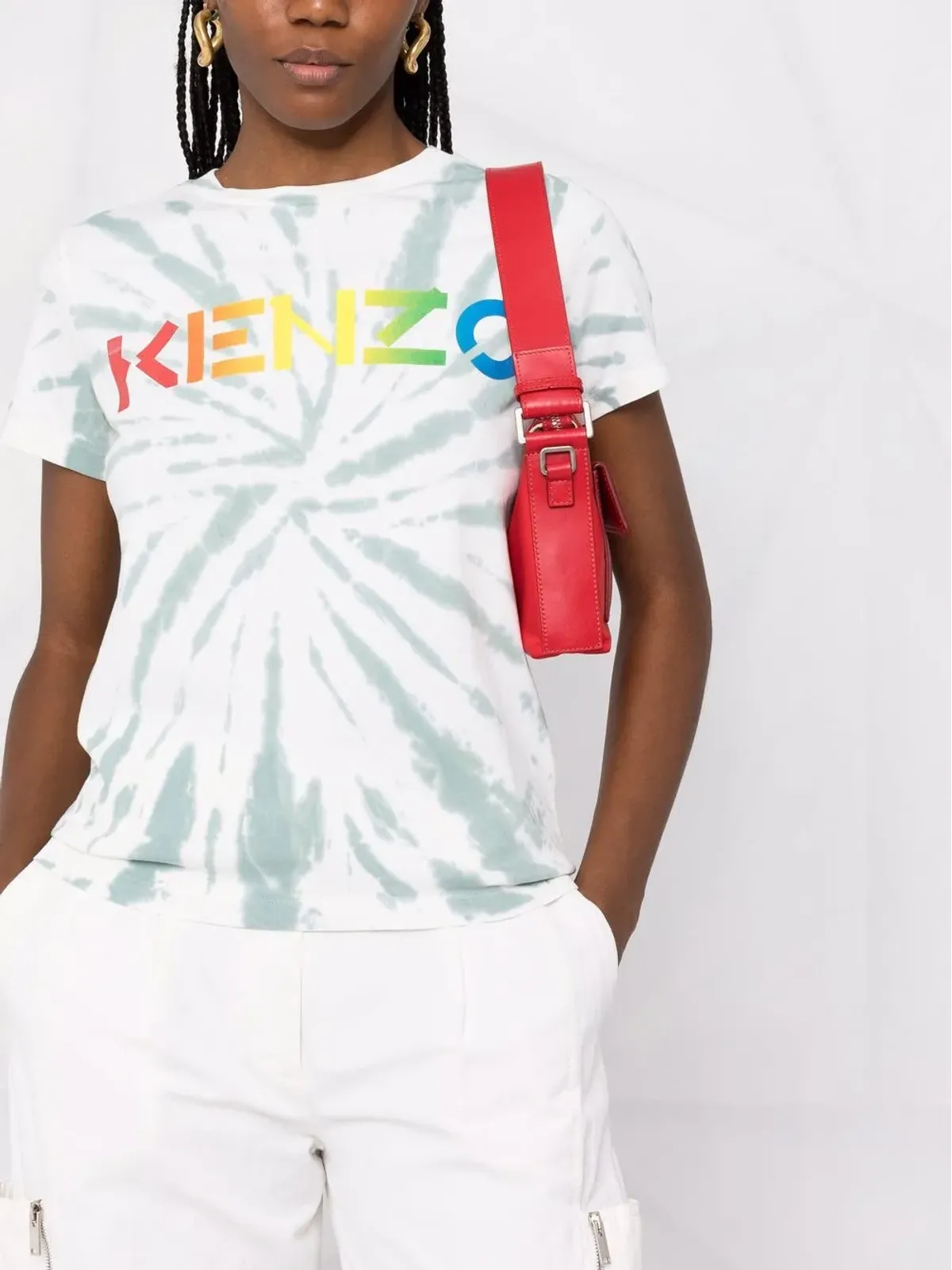 Kenzo ロゴプリント タイダイ Tシャツ - 画像5