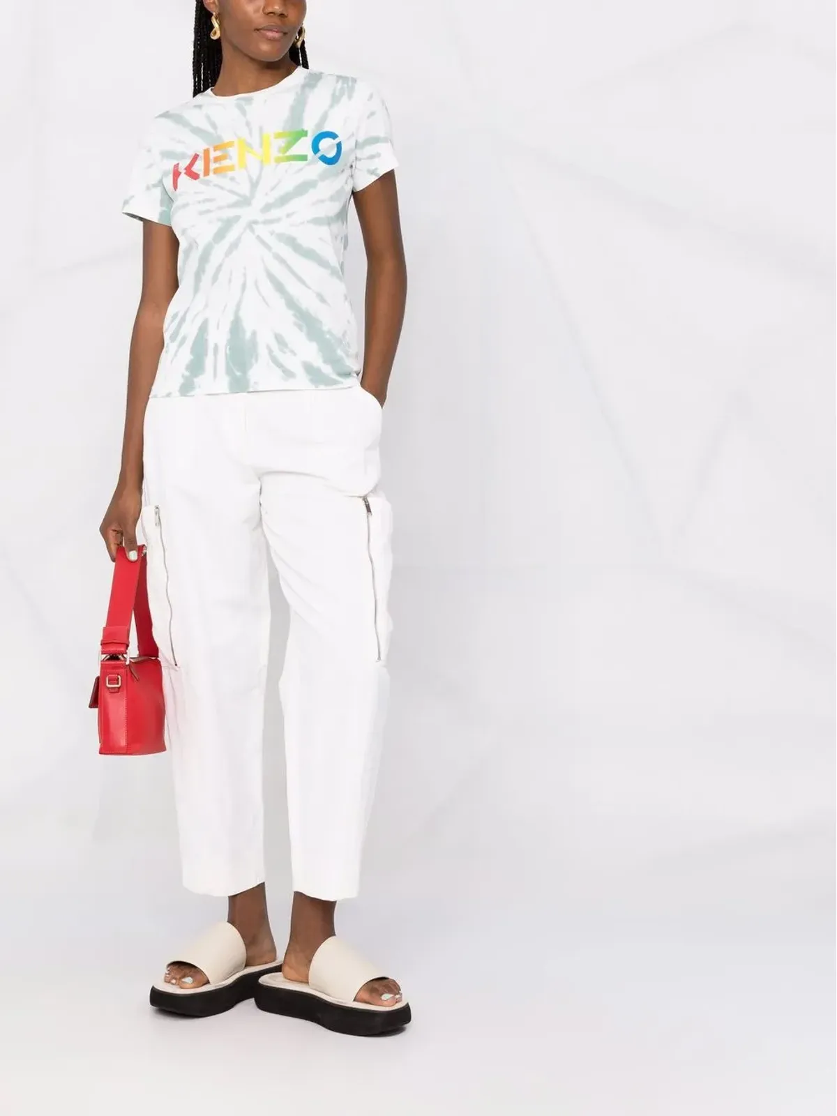 Kenzo ロゴプリント タイダイ Tシャツ - 画像2