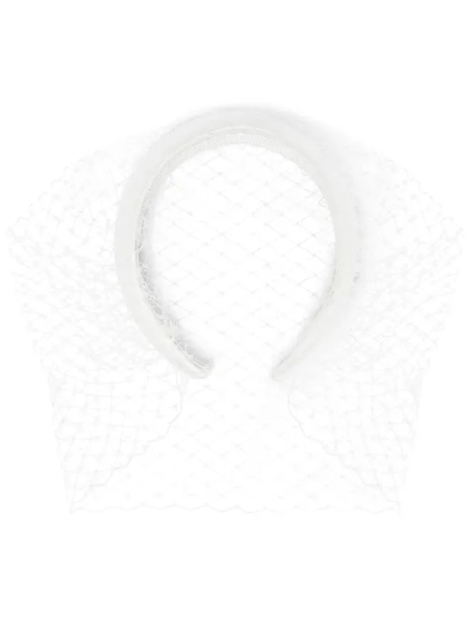 Jennifer Behr Jennifer Behr トリ ヴィオレット シルク ヘッドバンド - ホワイトの商品画像