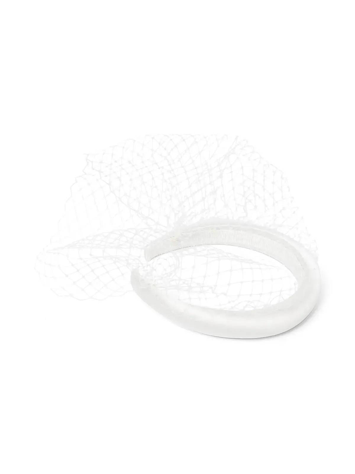 Jennifer Behr トリ ヴィオレット シルク ヘッドバンド - ホワイト - 画像2