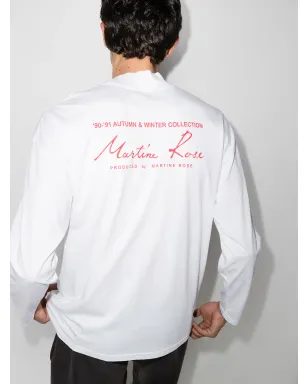 Martine Rose ロゴプリント長袖Tシャツ - サムネイル3