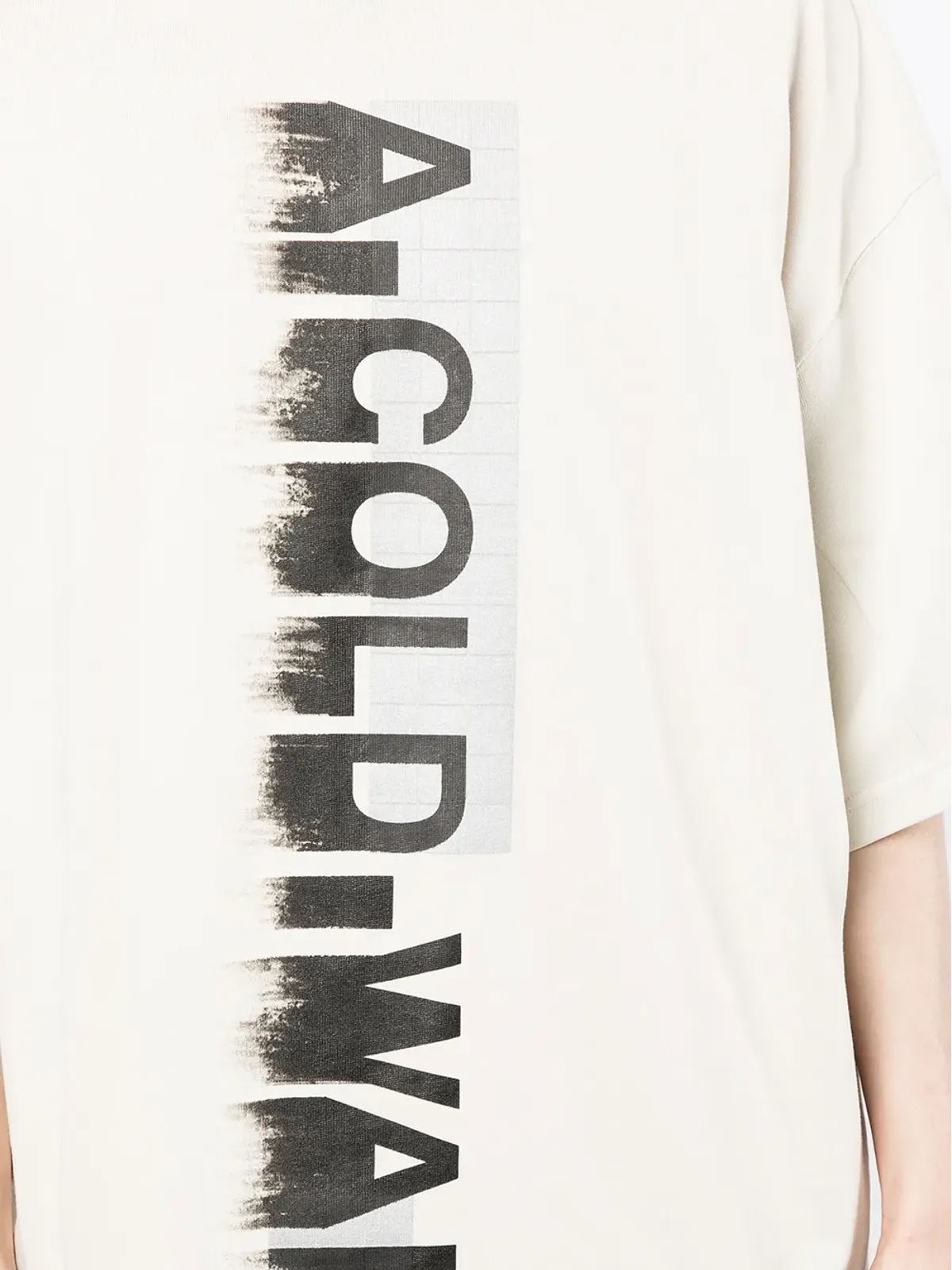 A-COLD-WALL* ぼかしロゴプリントTシャツ - Neutrals - 画像5