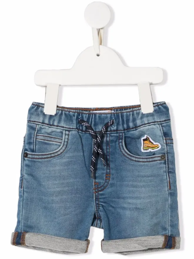 Timberland Kids Timberland Kids パッチディテール ドローストリング ウエスト デニムショーツの商品画像
