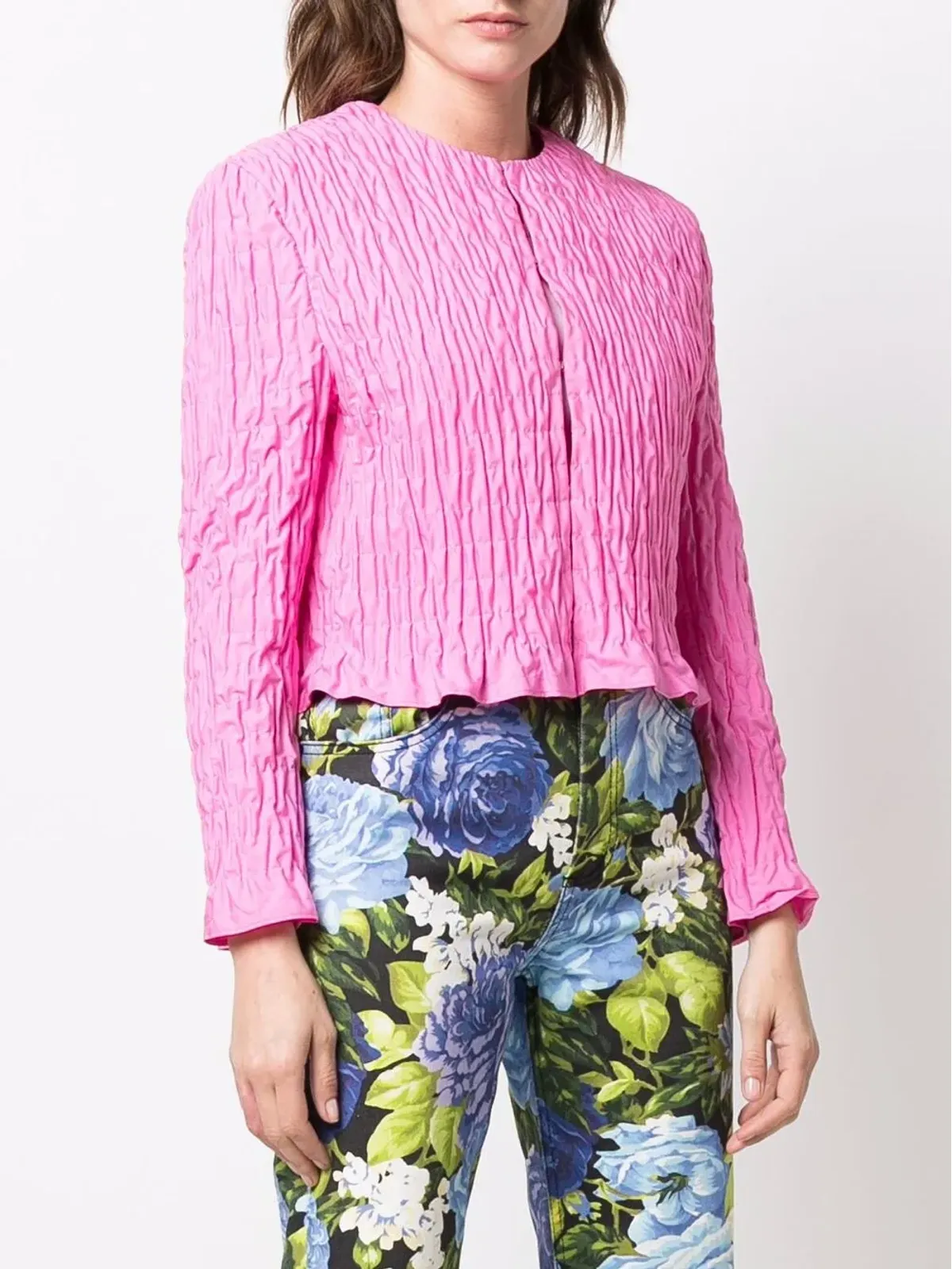 MSGM ラッフルディテール ブラウス - 画像3