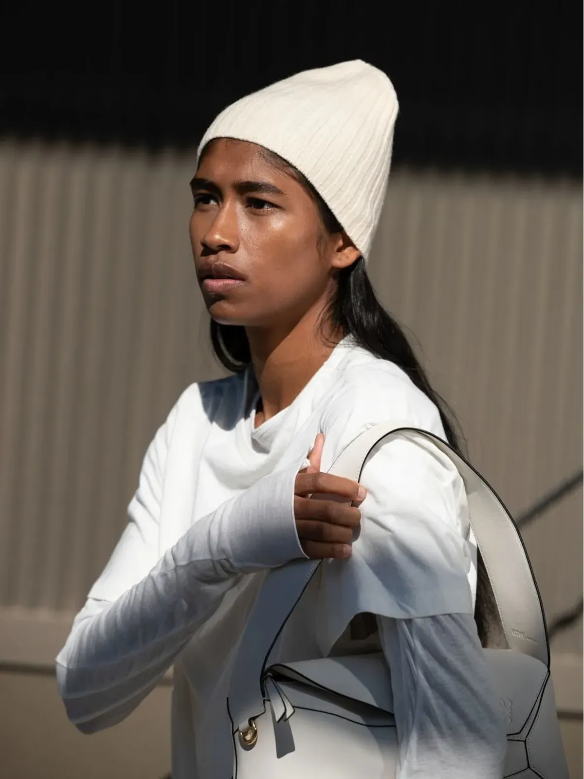 Jil Sander リブ編みニットビーニー - 画像2