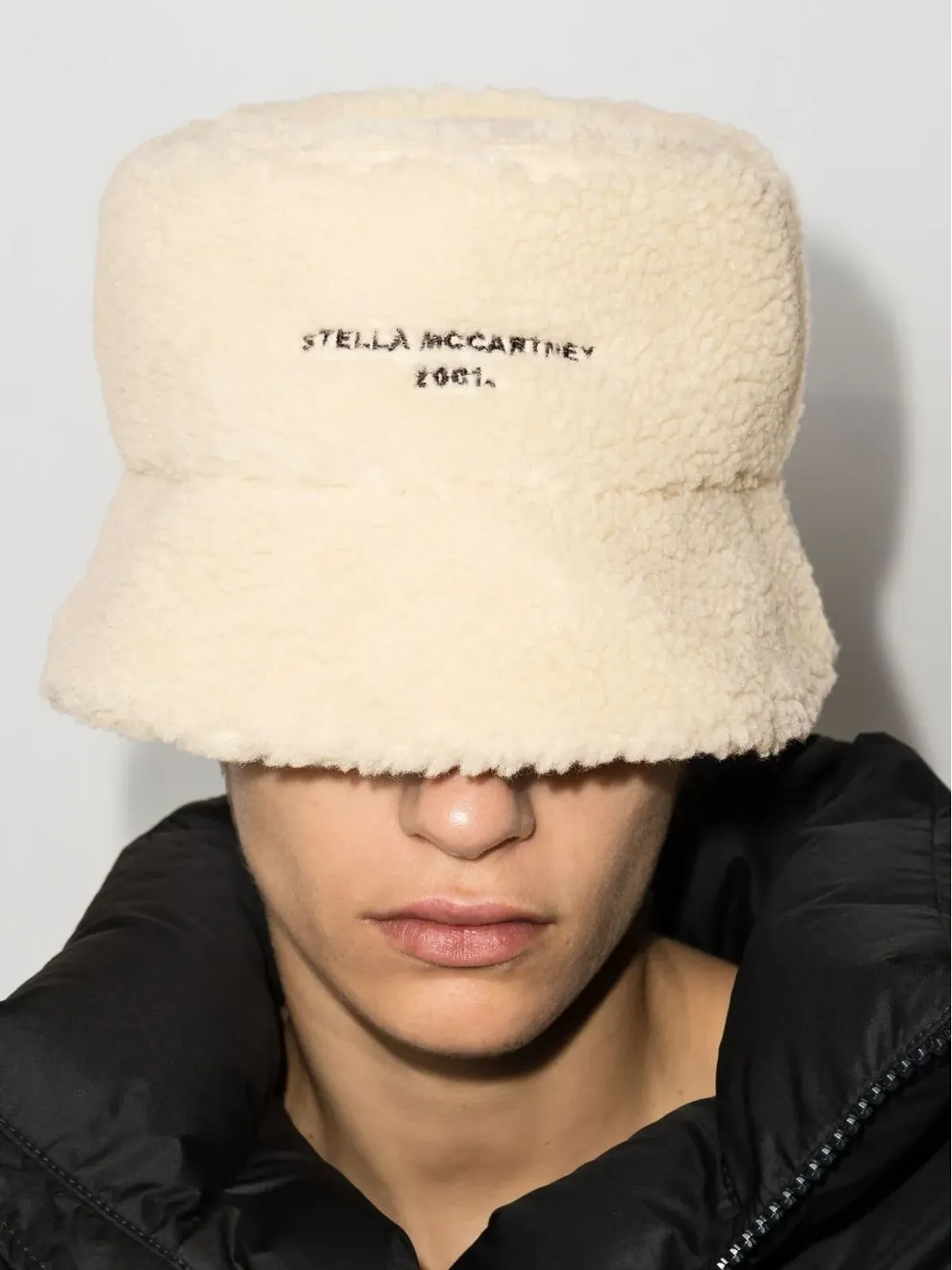 Stella McCartney リバーシブル フェイクシアリング バケットハット - 画像2