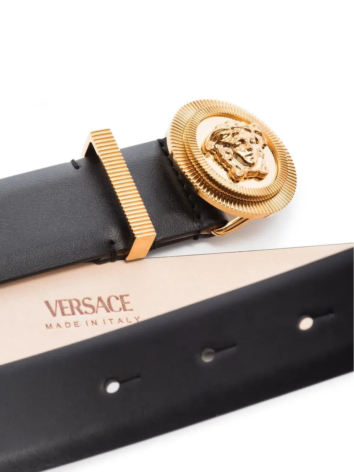 Versace メデューサ Biggie レザー ベルト - 画像3