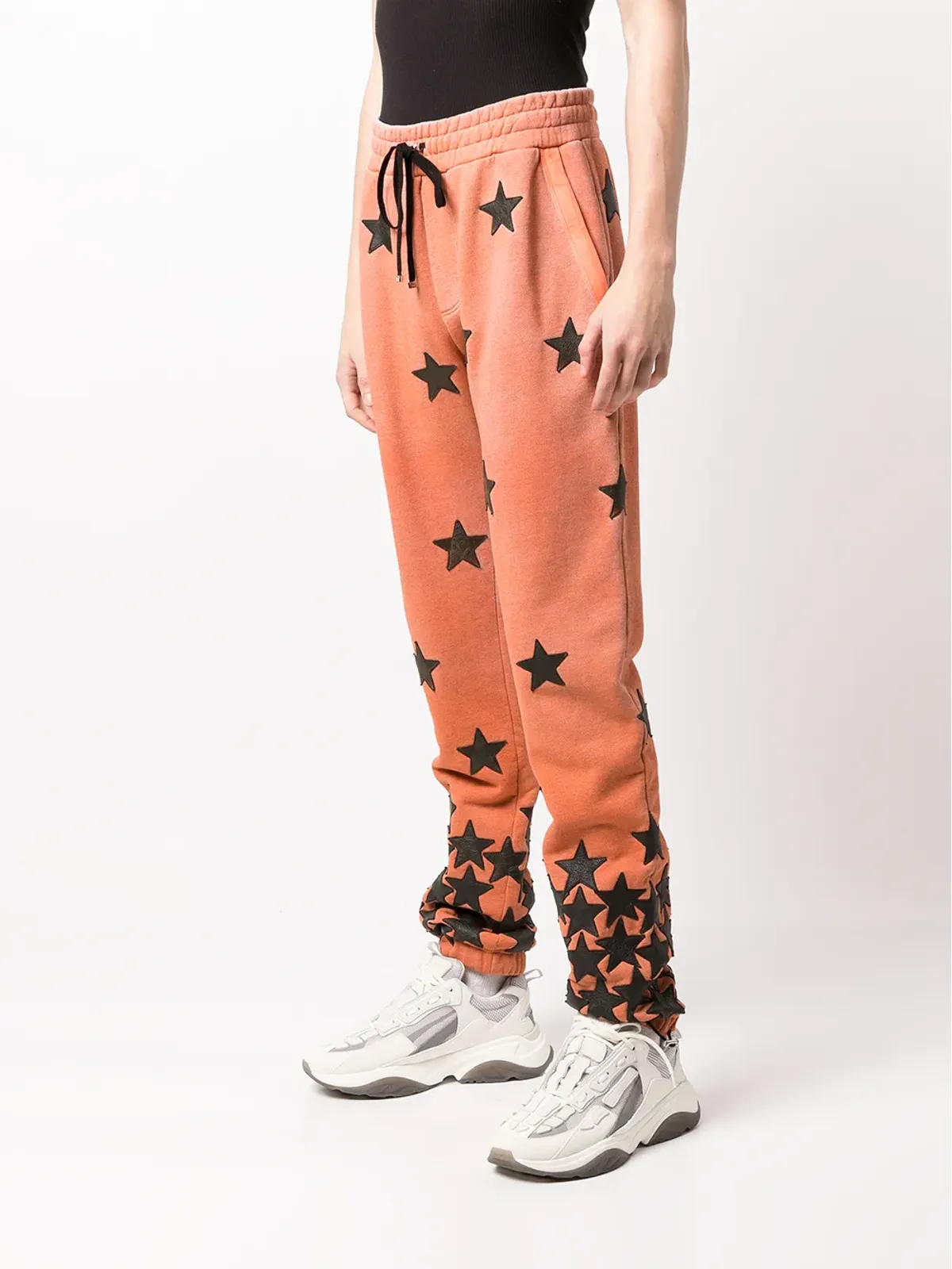 AMIRI スターアップリケ トラックパンツ オレンジ - 画像3
