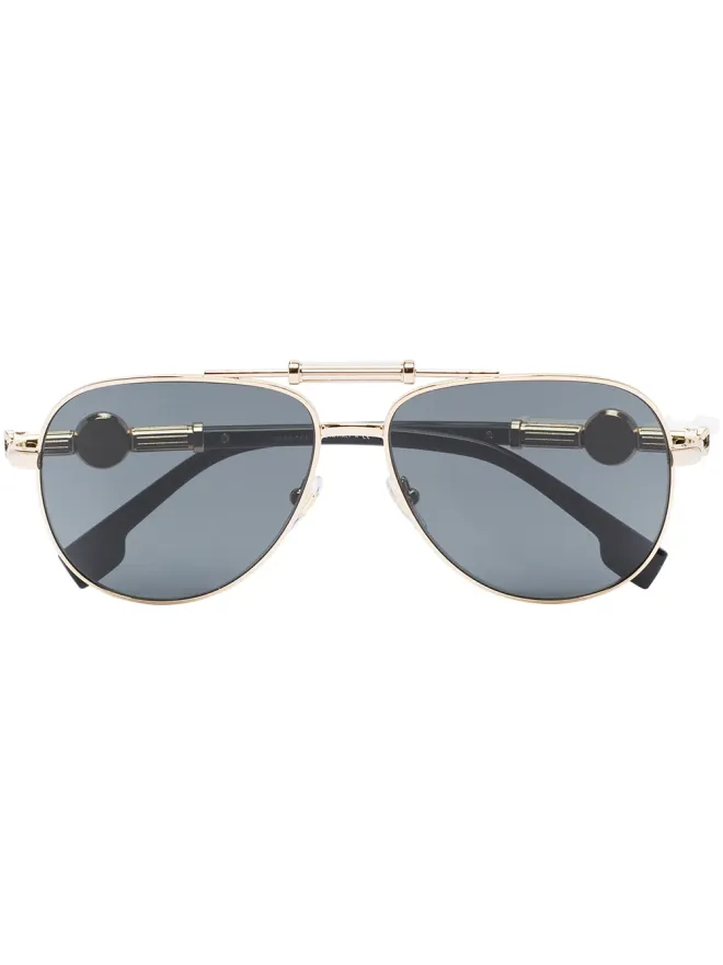 Versace Eyewear Versace Eyewear メデューサヘッド パイロットフレーム サングラスの商品画像
