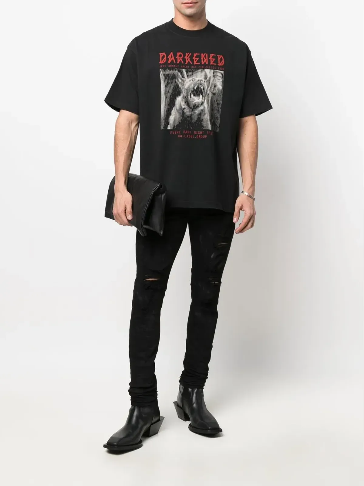 Purple Brand ローライズ・リップド・スキニージーンズ - ブラック - 画像2