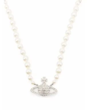 Vivienne Westwood Imogene クリスタルオーブ パール ネックレス - サムネイル1