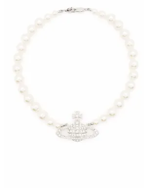 Vivienne Westwood Imogene クリスタルオーブ パール ネックレス - サムネイル3