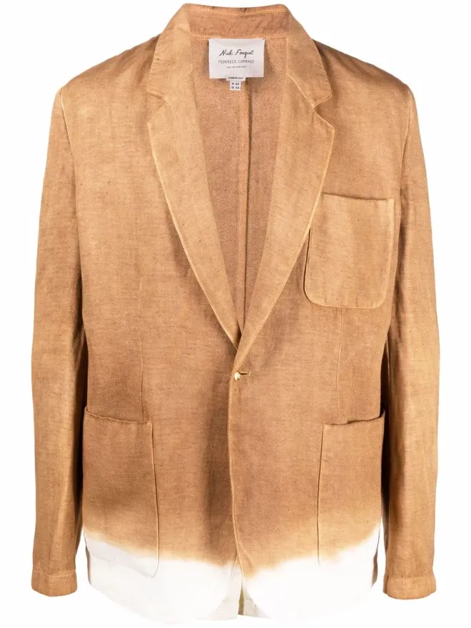 Federico Curradi Federico Curradi ノッチド・ラペル・シングルブレストブレザー - Neutralsの商品画像