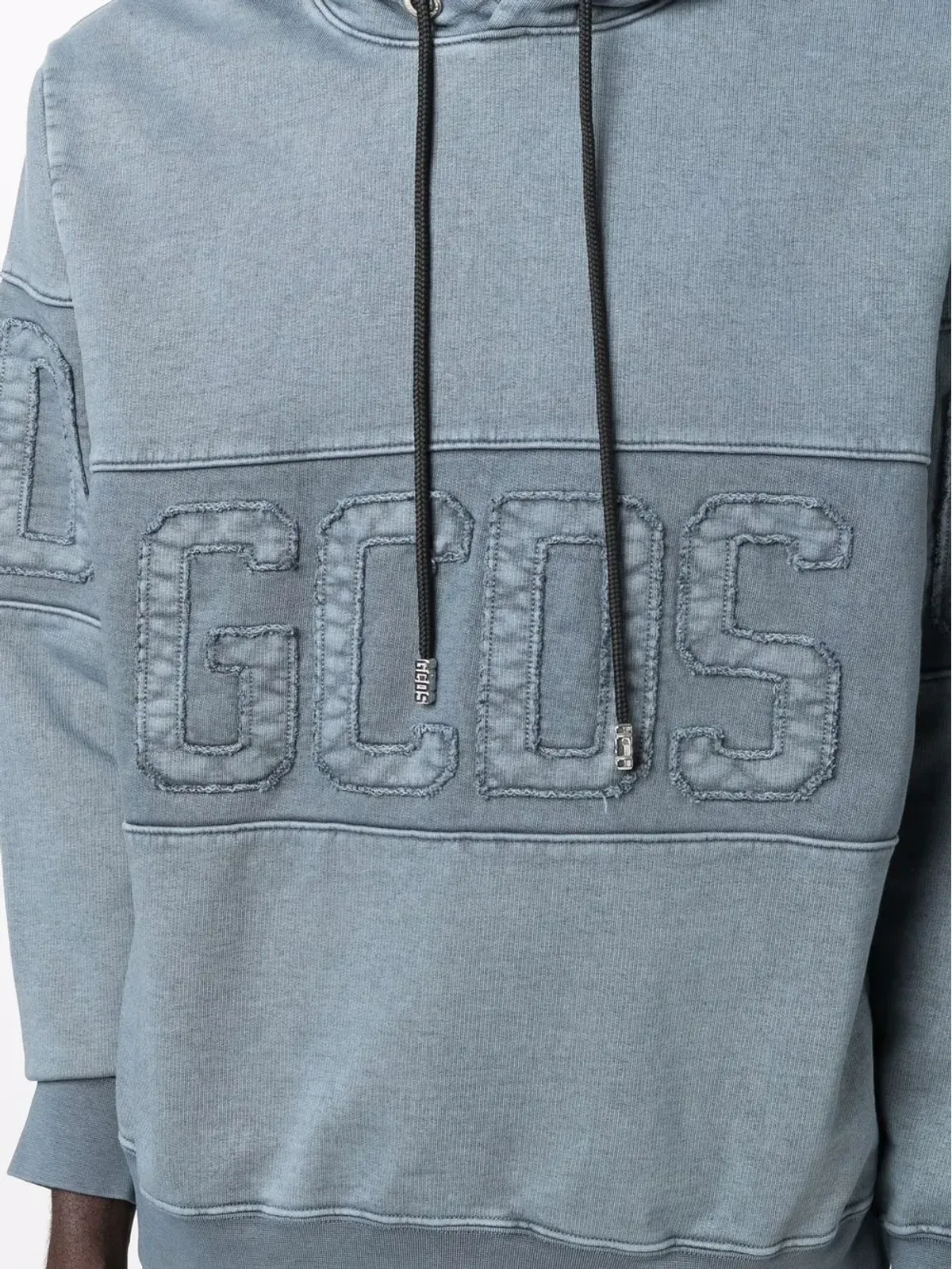 GCDS ロゴ刺繍フード付きパーカー - 画像5