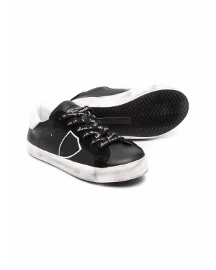 Philippe Model Kids Paris Veau レースアップスニーカー ブラック - サムネイル2